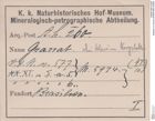 Etiketten zu Granat (NHMW-MIN-Ah260)